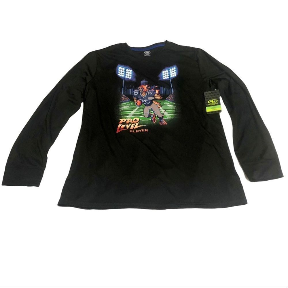 Moisture Wicking Football Graphic Tee XL 14-16